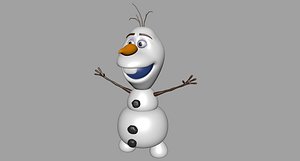 3D olaf frozen model