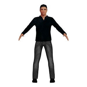 LowPoly Korean Man