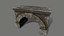 3D archway column pillar model