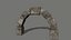 3D archway column pillar model
