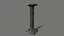 3D archway column pillar model