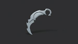 Karambit knife 3D model