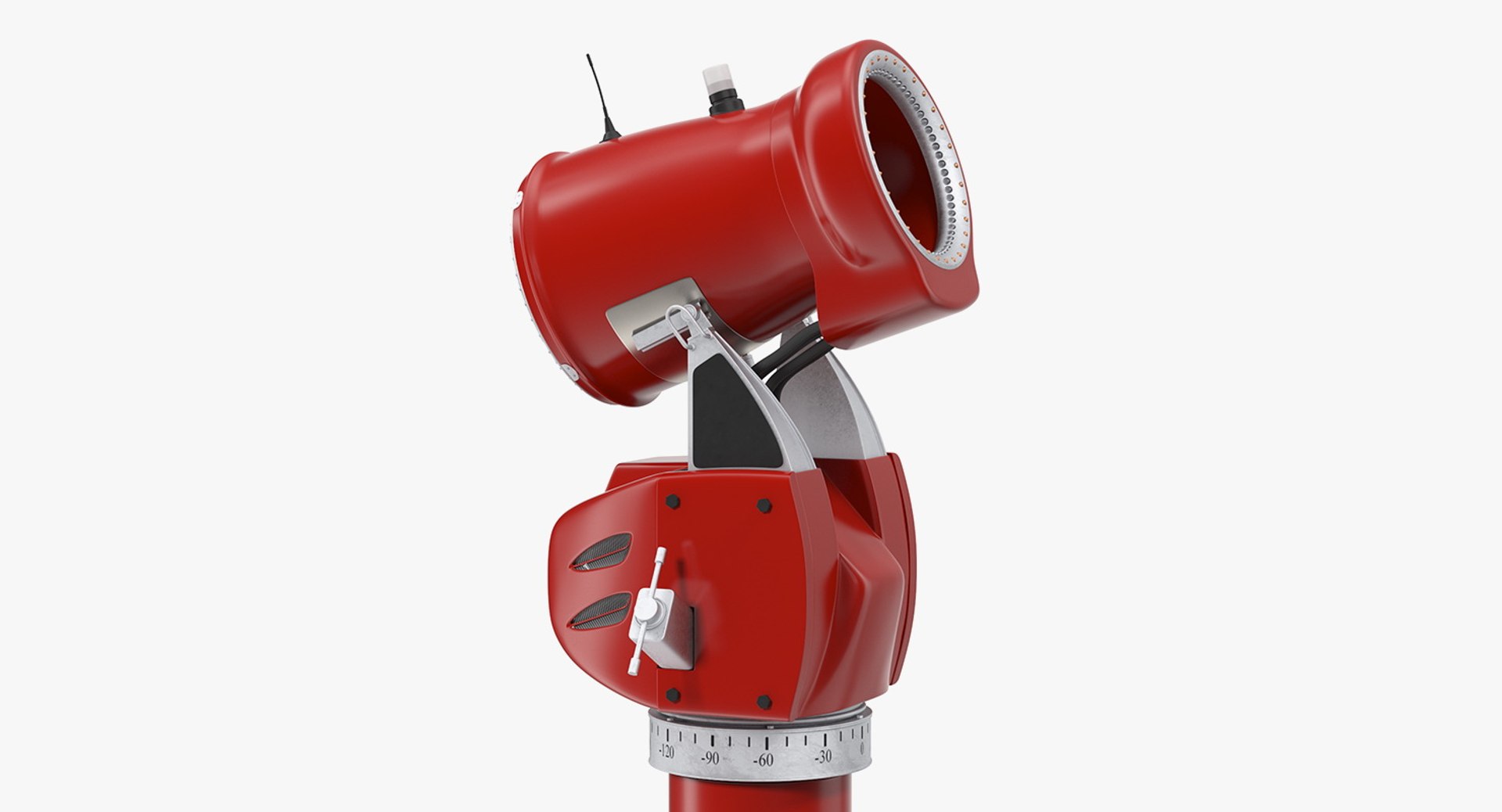 Snow Cannon Generic Rigged 3D Model 3D model preview