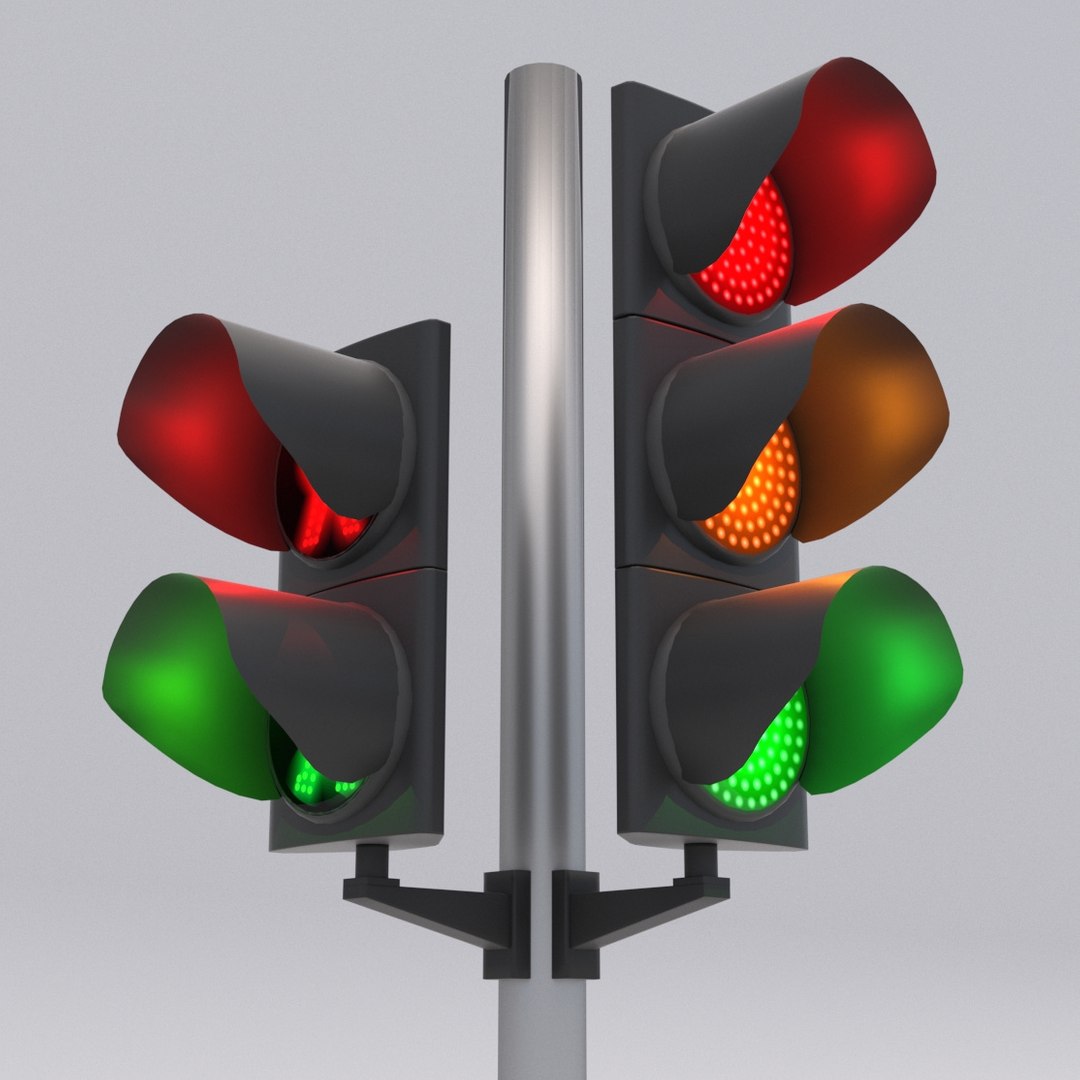 3D Traffic Light Led - TurboSquid 1641355