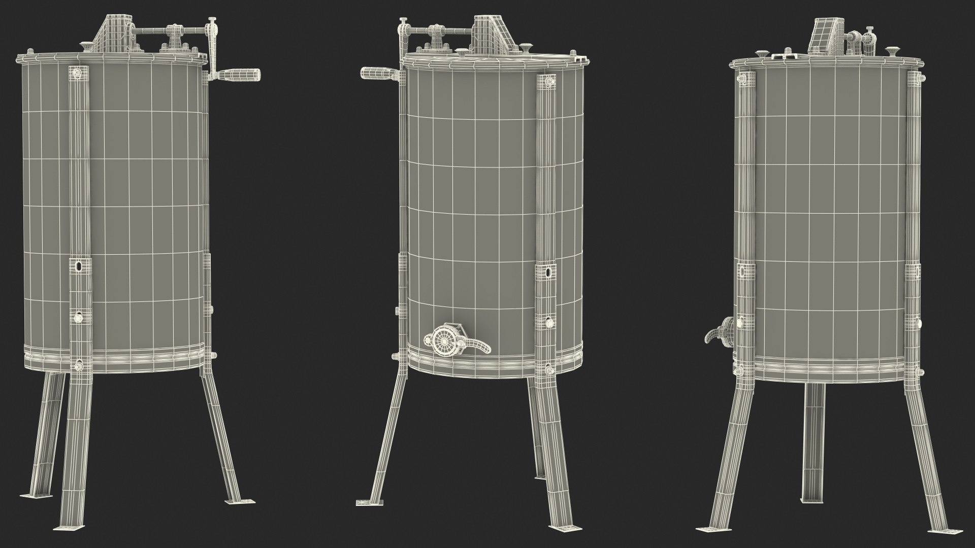 3D Hardin Professional 3 Frame Manual Honey Extractor model https://p.turbosquid.com/ts-thumb/qR/1bA7sL/9P/hardinprofessional3framemanualhoneyextractor3dsmodel024/jpg/1619139657/1920x1080/fit_q87/0c7a15335b2bb978521d65ef083b7b864254ee5e/hardinprofessional3framemanualhoneyextractor3dsmodel024.jpg