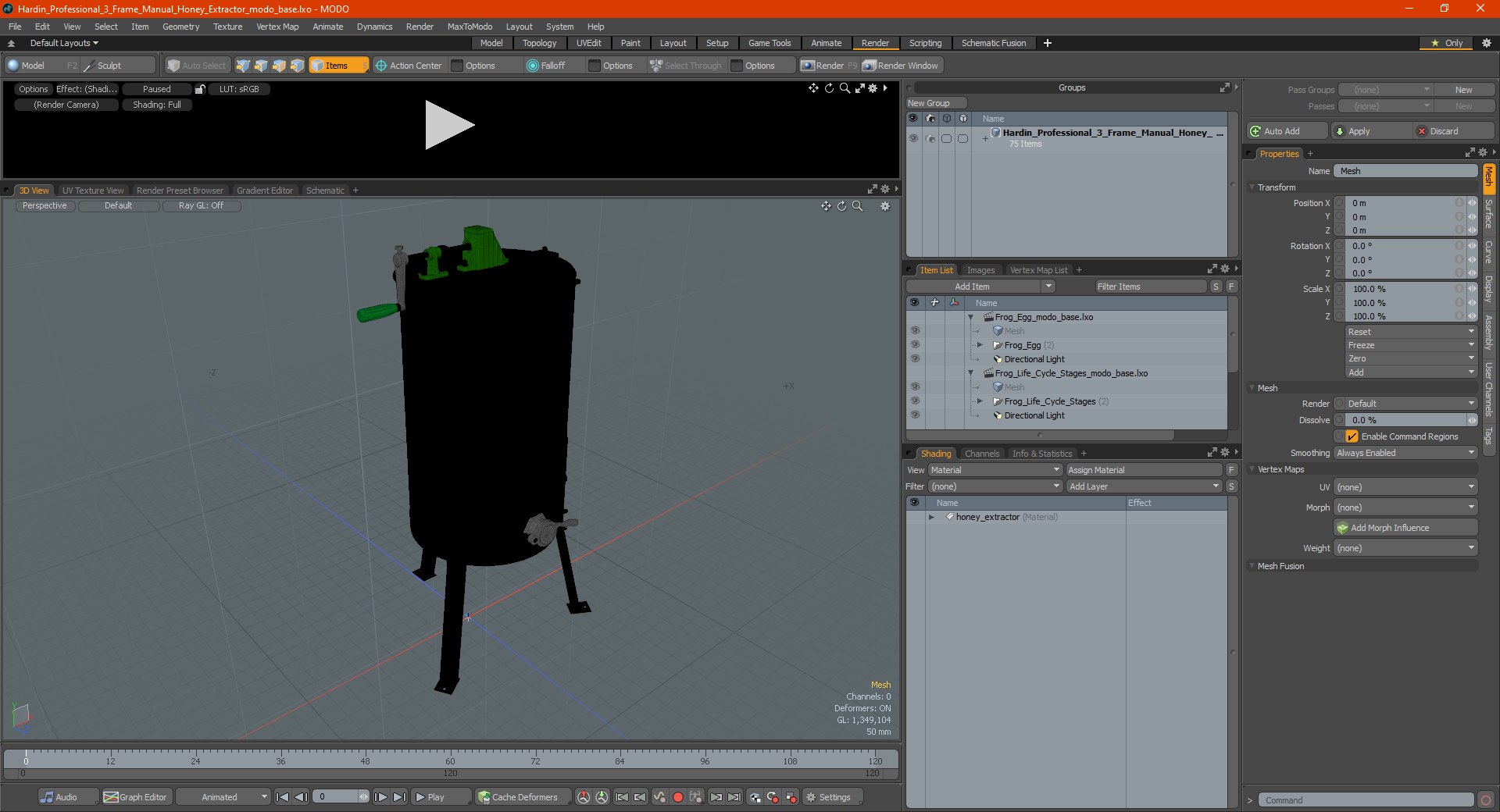 3D Hardin Professional 3 Frame Manual Honey Extractor model https://p.turbosquid.com/ts-thumb/qR/1bA7sL/qT/hardinprofessional3framemanualhoneyextractor3dsmodel023/jpg/1619139651/1920x1080/fit_q87/23ccefa32f2bb6fa9bea52c4532583be09b5950c/hardinprofessional3framemanualhoneyextractor3dsmodel023.jpg