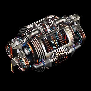Sci Fi Kitbash Mega Generator Element