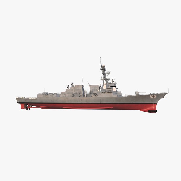 3d model uss ddg 102 2