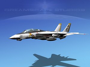 grumman fighter f-14 f14 3d model