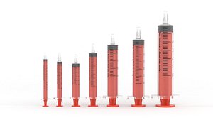 Plastic Syringe Collection 3D model