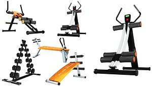 3D model Gym Equipment 02