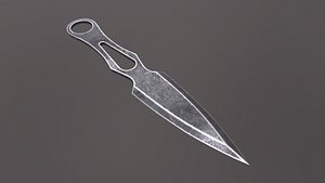 3D model throwing knife