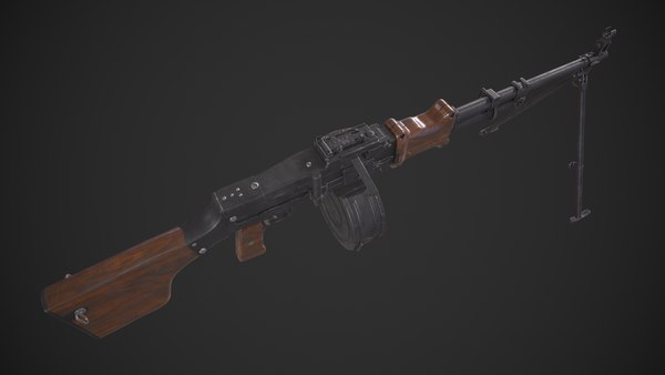 modelo 3d Soviet Machine Gun - TurboSquid 2081411