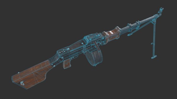 modelo 3d Soviet Machine Gun - TurboSquid 2081411