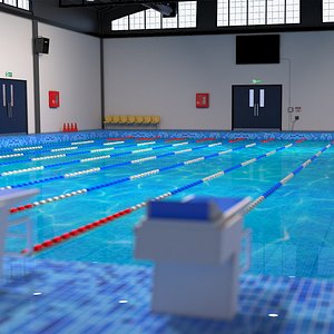 3D Pool Exterior and Interior