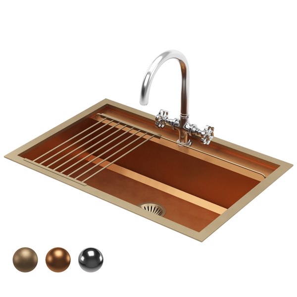 Modelo 3d Officine Gullo Acstopa00 Kitchen Sink Turbosquid 2077192