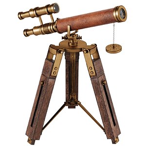Antique Telescope 3D model