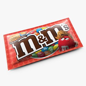 Candy Package M and Ms Red 3D