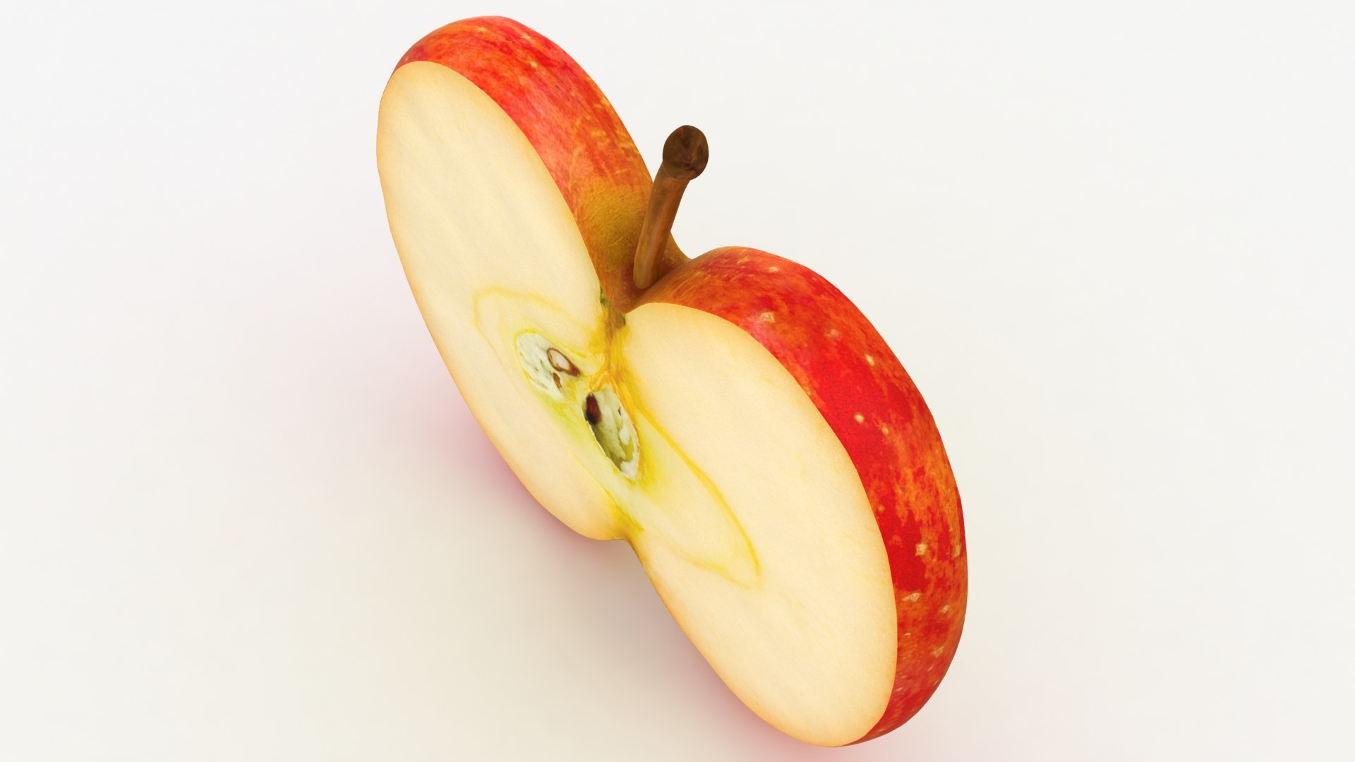3D Realistic Slice Apple - TurboSquid 1492022