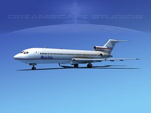 airline boeing 727 727-200 3d lwo