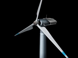 3d model electric windmill turbine