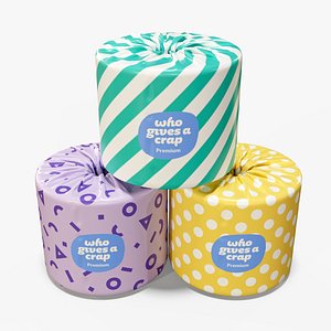 3D Toiled Paper with wrapped Label