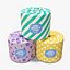 Toiled Paper with wrapped Label