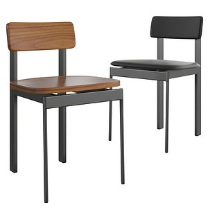 Betwixt chairs  Armless 3D model