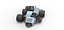 Supermodified 3-to-1 race car Scale 1 to 25