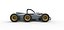 Supermodified 3-to-1 race car Scale 1 to 25