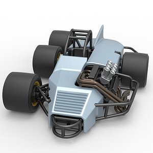 Supermodified 3-to-1 race car Scale 1 to 25