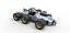 Supermodified 3-to-1 race car Scale 1 to 25