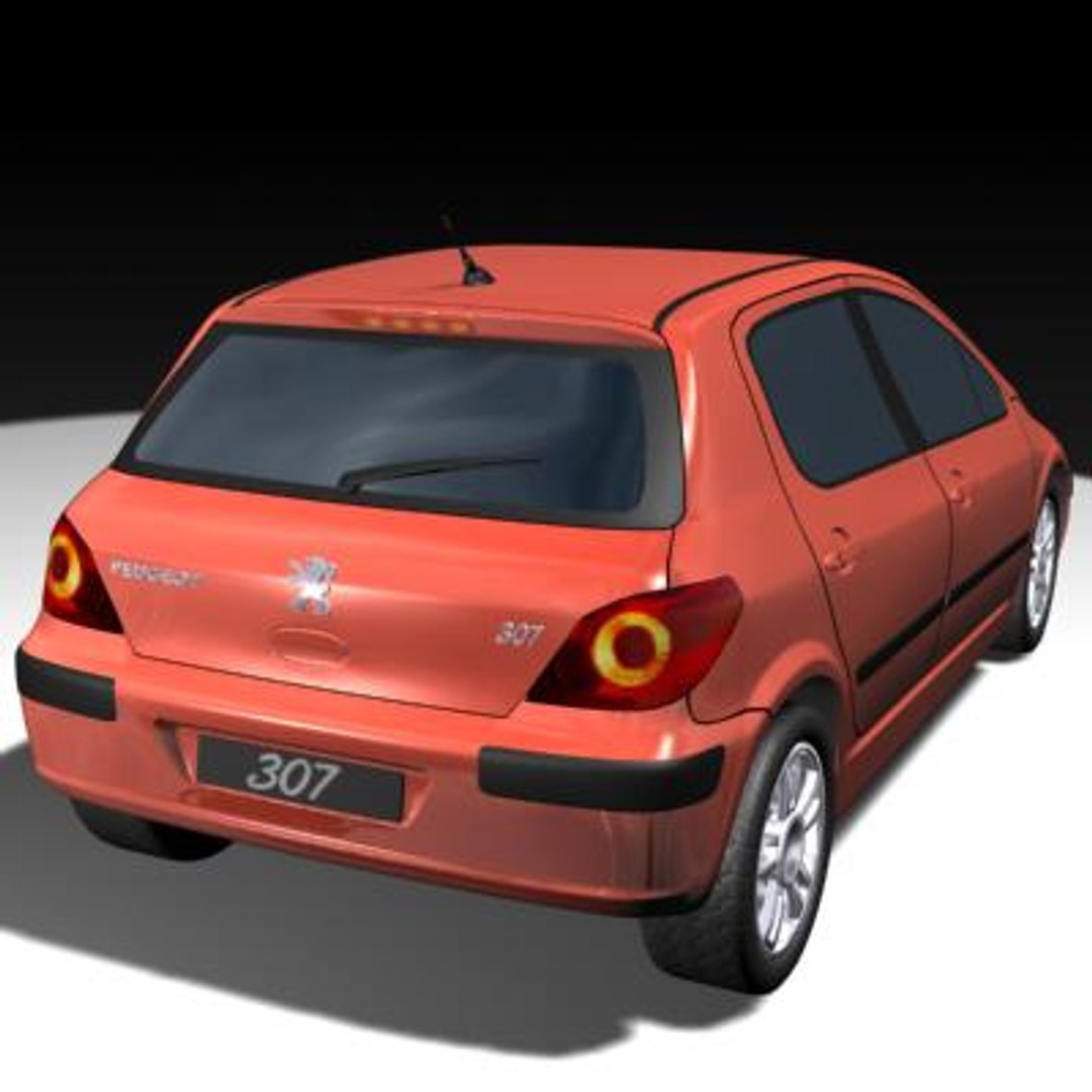 3d Peugeot 307 Car