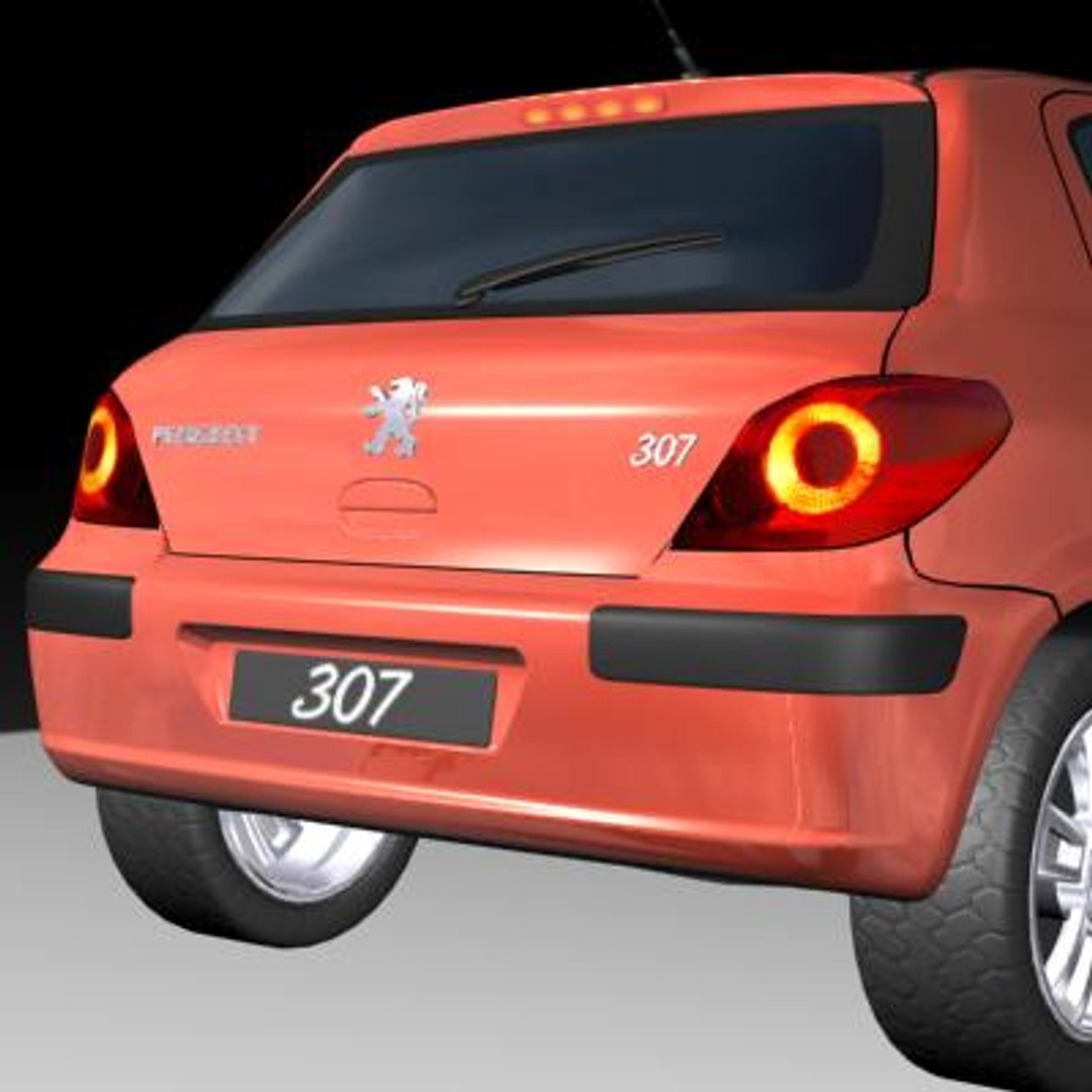 3d Peugeot 307 Car