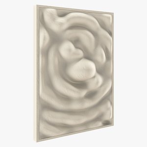 Abstract Plaster Wall Relief