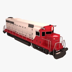 3d model of passenger train