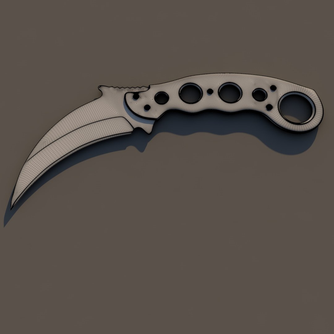 knife karambit print 3d 3ds