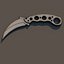 faca KARAMBIT para impressão 3D