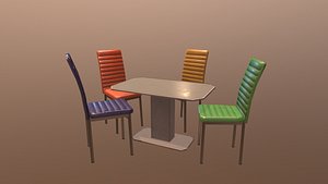 Modern chair and table