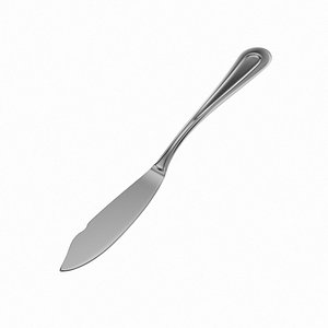 3D classic cutlery fish knife model