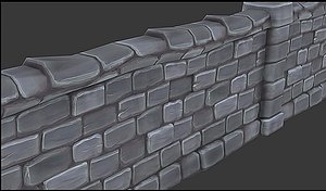 Stone Wall Segment 01