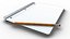 Spiralblock und Bleistift 3D-Modell