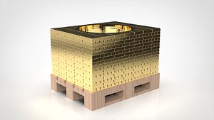 Egg Holder as Mountain of Gold Bars 3D model