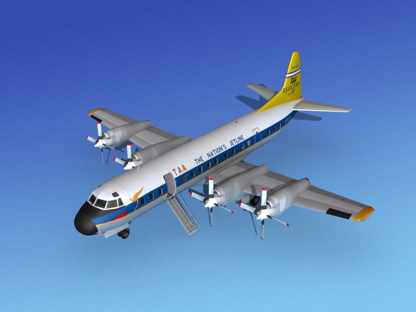 3d Propellers Electra Lockheed Model