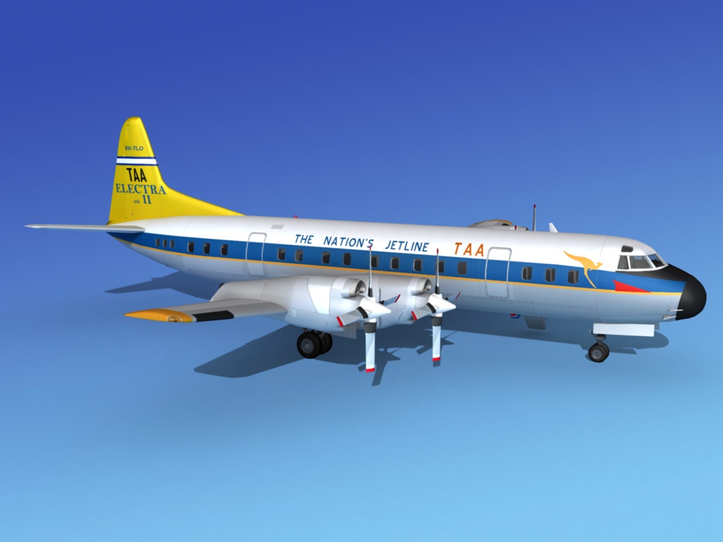 3d Propellers Electra Lockheed Model