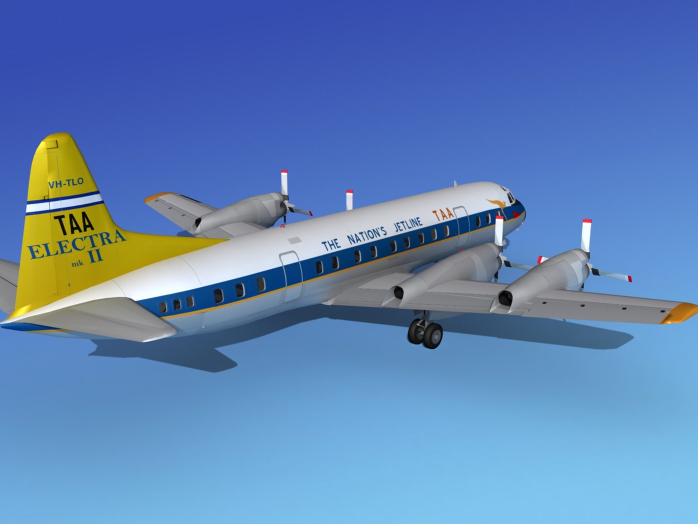 3d Propellers Electra Lockheed Model