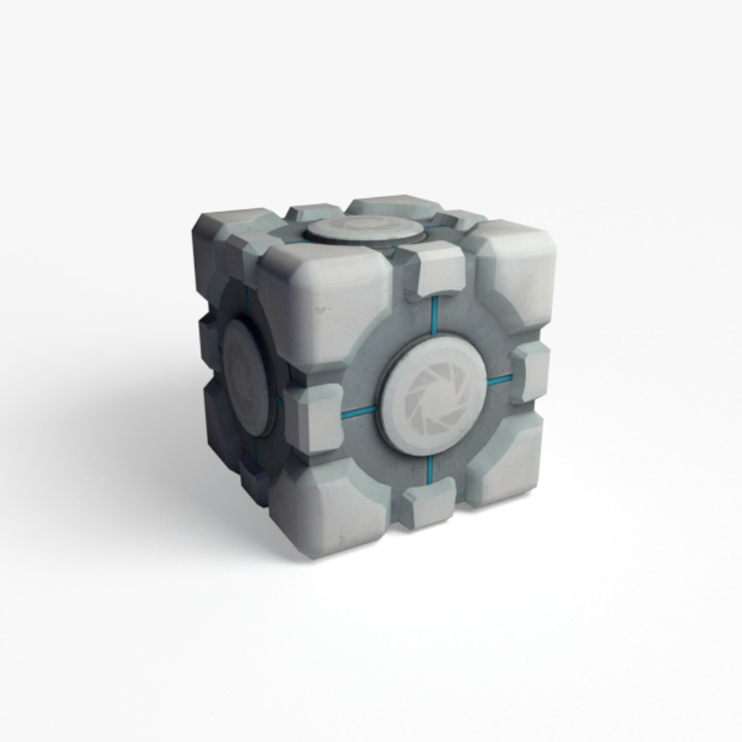 Weighted Companion Cube 3d Model