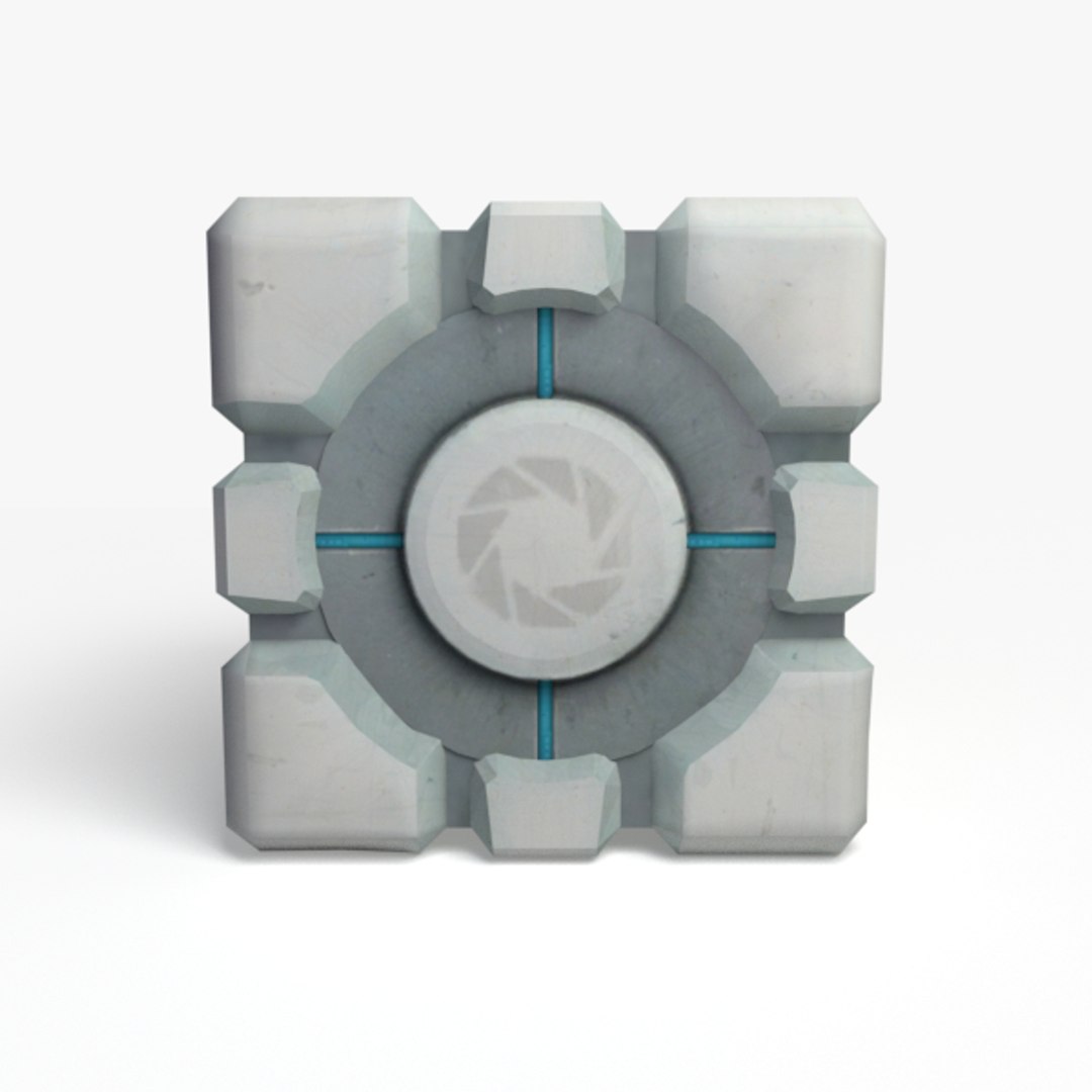 Weighted Companion Cube 3d Model