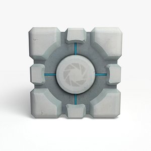 Low Poly Companion Cube 3D Models for Download