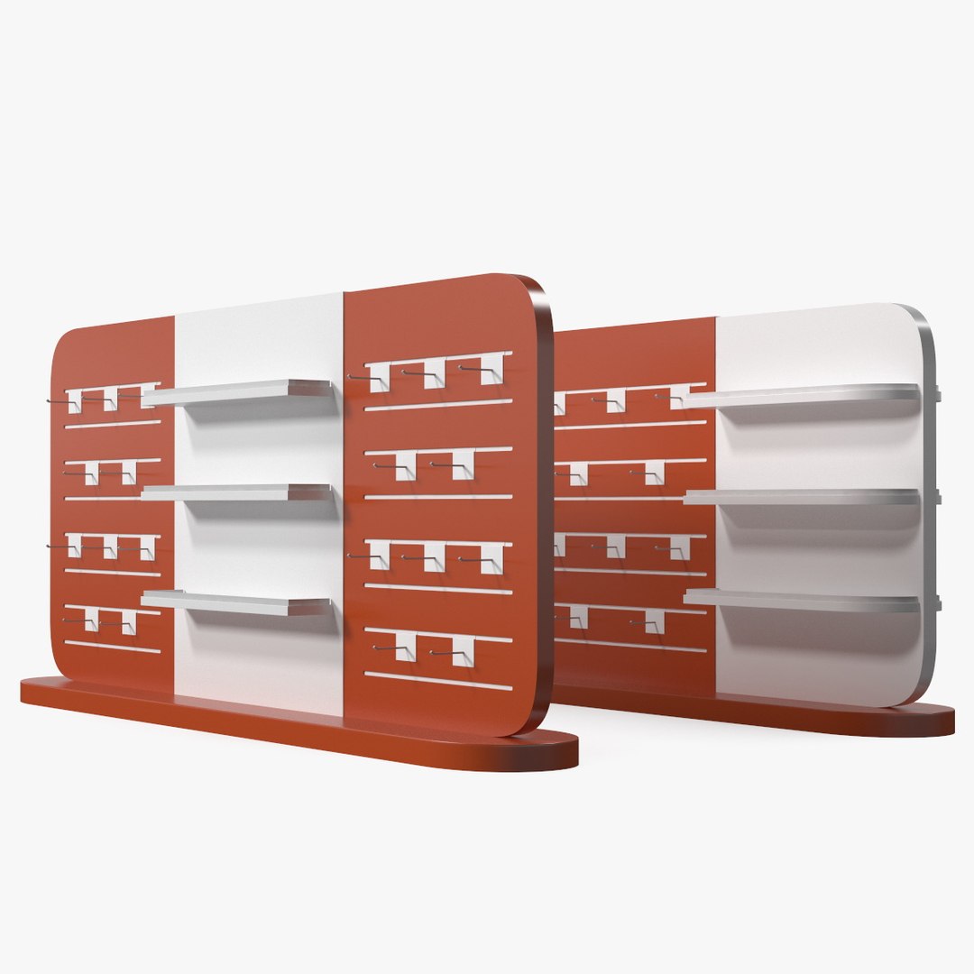 Store Display Stand 3D model preview